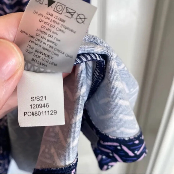 TITLE NINE Wrapper's Delight Dress Pallay Print Size Small Purple Outdoor - Picture 8 of 8